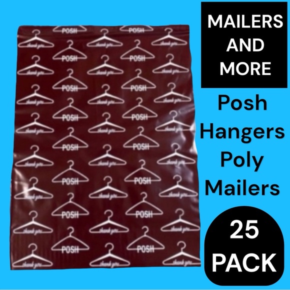 25 10X13 Poly Mailers Posh Hanger Shipping Envelopes PRICE IS FIRM - Picture 2 of 7